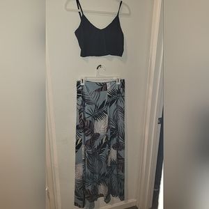 2 Piece Maxi skirt and crop top